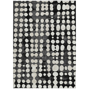 Homeroots 3' Artichoke Green Abstract Washable Area Rug – Stylish Indoor/Outdoor Décor For High Traffic Areas 5' X 8' Polyester 590926