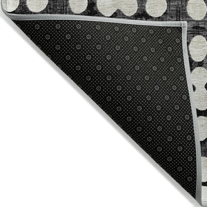 Homeroots 3' Artichoke Green Abstract Washable Area Rug – Stylish Indoor/Outdoor Décor For High Traffic Areas 10' X 14' Polyester 590930