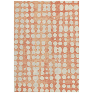 Homeroots 3' Artichoke Green Abstract Washable Area Rug – Stylish Indoor/Outdoor Décor For High Traffic Areas 8' X 10' Polyester 590940