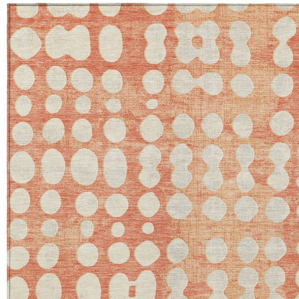 Homeroots 3' Artichoke Green Abstract Washable Area Rug – Stylish Indoor/Outdoor Décor For High Traffic Areas 8' X 10' Polyester 590940