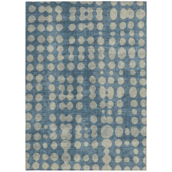 Homeroots 3' Artichoke Green Abstract Washable Area Rug – Stylish Indoor/Outdoor Décor For High Traffic Areas 10' X 14' Polyester 590948