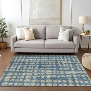 Homeroots 3' Artichoke Green Abstract Washable Area Rug – Stylish Indoor/Outdoor Décor For High Traffic Areas 10' X 14' Polyester 590948