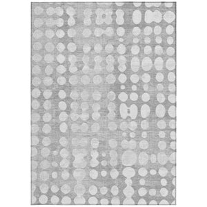 Homeroots 3' Artichoke Green Abstract Washable Area Rug – Stylish Indoor/Outdoor Décor For High Traffic Areas 8' X 10' Polyester 590952