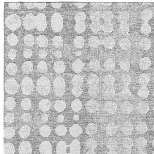 Homeroots 3' Artichoke Green Abstract Washable Area Rug – Stylish Indoor/Outdoor Décor For High Traffic Areas 10' X 14' Polyester 590954