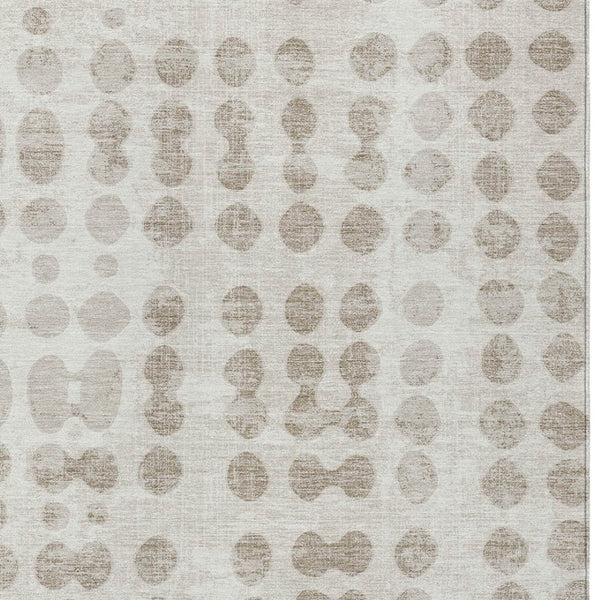 Homeroots 3' Artichoke Green Abstract Washable Area Rug – Stylish Indoor/Outdoor Décor For High Traffic Areas 8' X 10' Polyester 590958