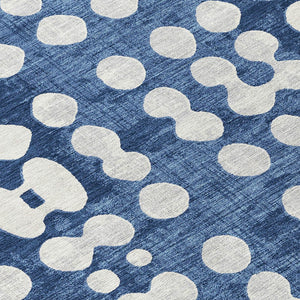 Homeroots 3' Artichoke Green Abstract Washable Area Rug – Stylish Indoor/Outdoor Décor For High Traffic Areas 8' Round Polyester 590963