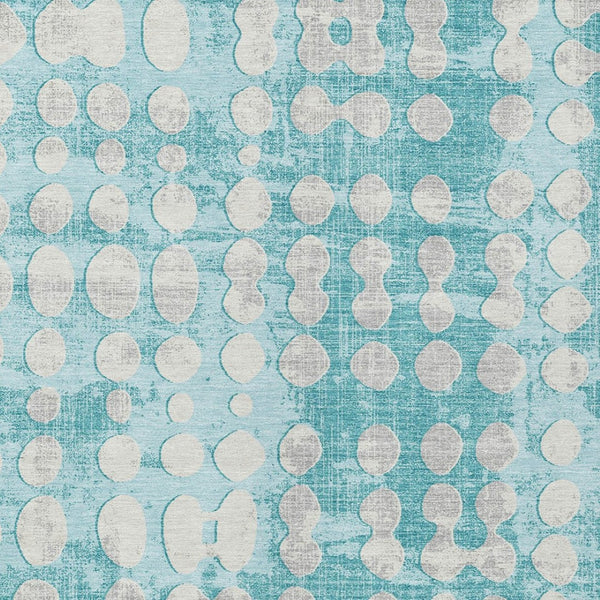 Homeroots 3' Artichoke Green Abstract Washable Area Rug – Stylish Indoor/Outdoor Décor For High Traffic Areas 9' X 12' Polyester 590983