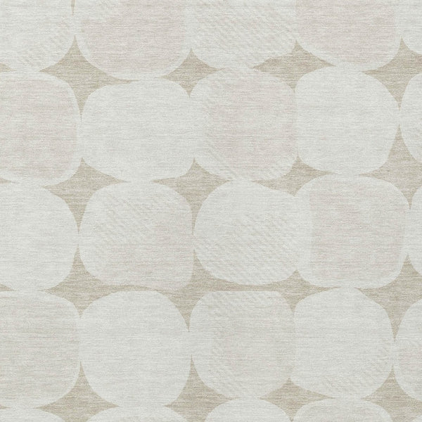 Homeroots 3' Beige And Brown Abstract Washable Area Rug - Stylish Indoor Outdoor Decor For All Spaces 10' X 14' Polyester 590996