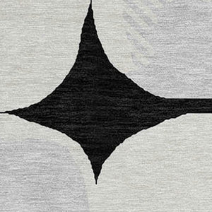 Homeroots 3' Beige And Brown Abstract Washable Area Rug - Stylish Indoor Outdoor Decor For All Spaces 8' Round Polyester 590999