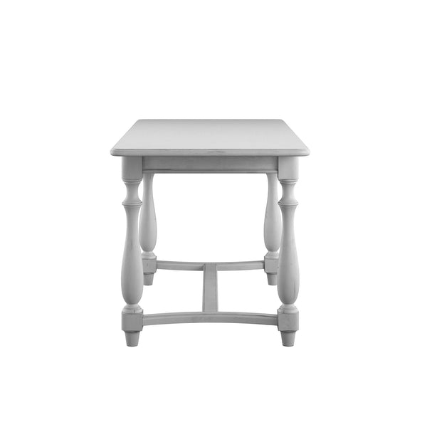 English Elm Wallace & Bay - Gray Gathering Height Table — Oyster Shell Coastal Wood Console, Easy-Care 76"L x 34"W x 36"H B361P384426