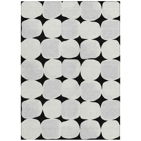Homeroots 3' Beige And Brown Abstract Washable Area Rug - Stylish Indoor Outdoor Decor For All Spaces 9' X 12' Polyester 591001