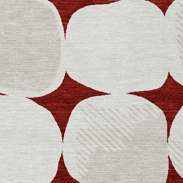 Homeroots 3' Beige And Brown Abstract Washable Area Rug - Stylish Indoor Outdoor Decor For All Spaces 3' X 5' Polyester 591003