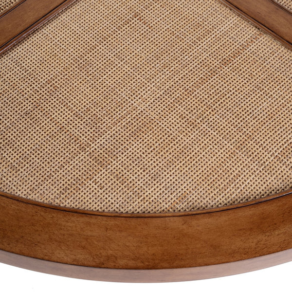 Butler Specialty Butler Bali Breeze 42" Round Wood & Mesh Coffee Table - Timeless Elegance & Durable Design Brown Mdf,Square Mesh Weaving,Gmelina Wood 5910070-butler