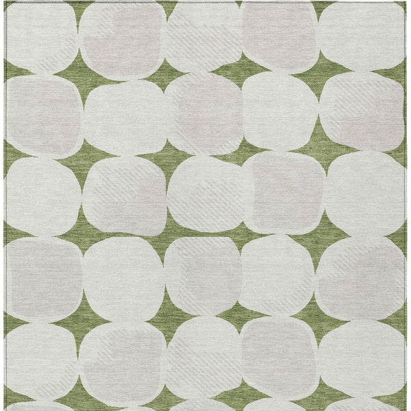 Homeroots 3' Beige And Brown Abstract Washable Area Rug - Stylish Indoor Outdoor Decor For All Spaces 5' X 8' Polyester 591016