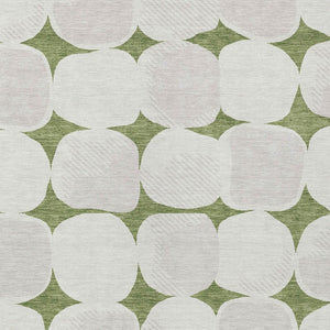 Homeroots 3' Beige And Brown Abstract Washable Area Rug - Stylish Indoor Outdoor Decor For All Spaces 5' X 8' Polyester 591016