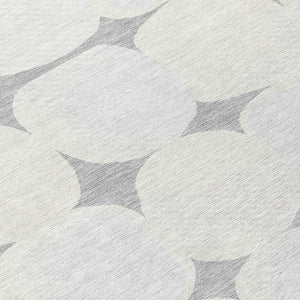 Homeroots 3' Beige And Brown Abstract Washable Area Rug - Stylish Indoor Outdoor Decor For All Spaces 8' Round Polyester 591029