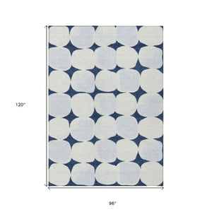 Homeroots 3' Beige And Brown Abstract Washable Area Rug - Stylish Indoor Outdoor Decor For All Spaces 8' X 10' Polyester 591048