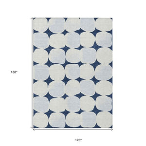 Homeroots 3' Beige And Brown Abstract Washable Area Rug - Stylish Indoor Outdoor Decor For All Spaces 10' X 14' Polyester 591050