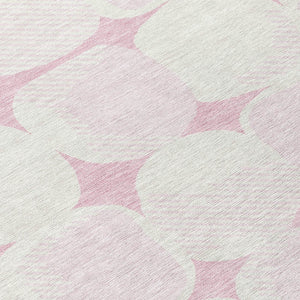 Homeroots 3' Beige And Brown Abstract Washable Area Rug - Stylish Indoor Outdoor Decor For All Spaces 8' Round Polyester 591053