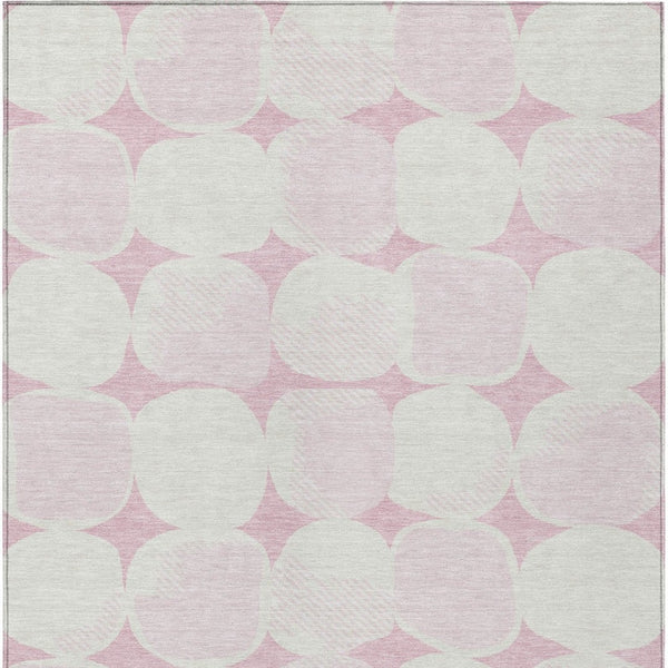 Homeroots 3' Beige And Brown Abstract Washable Area Rug - Stylish Indoor Outdoor Decor For All Spaces 8' X 10' Polyester 591054