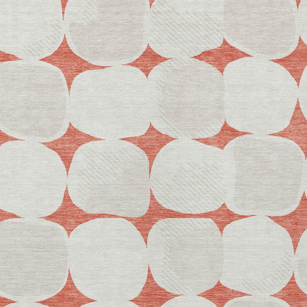 Homeroots 3' Beige And Brown Abstract Washable Area Rug - Stylish Indoor Outdoor Decor For All Spaces 5' X 8' Polyester 591064