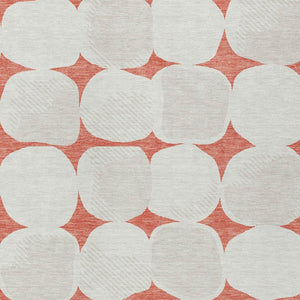 Homeroots 3' Beige And Brown Abstract Washable Area Rug - Stylish Indoor Outdoor Decor For All Spaces 10' X 14' Polyester 591068