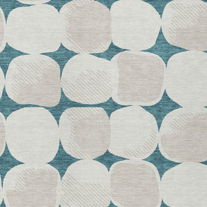 Homeroots 3' Beige And Brown Abstract Washable Area Rug - Stylish Indoor Outdoor Decor For All Spaces 3' X 5' Polyester 591069