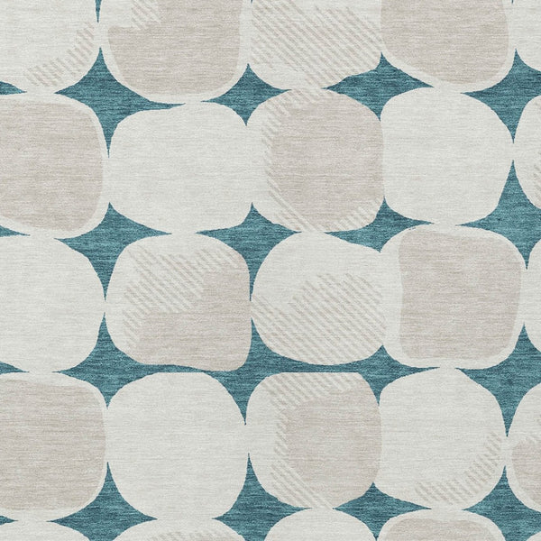 Homeroots 3' Beige And Brown Abstract Washable Area Rug - Stylish Indoor Outdoor Decor For All Spaces 9' X 12' Polyester 591073