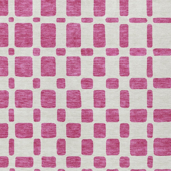 Homeroots 3' Artichoke Green Geometric Indoor Outdoor Area Rug - Stylish, Washable, And Durable For Any Space 9' X 12' Polyester 591097