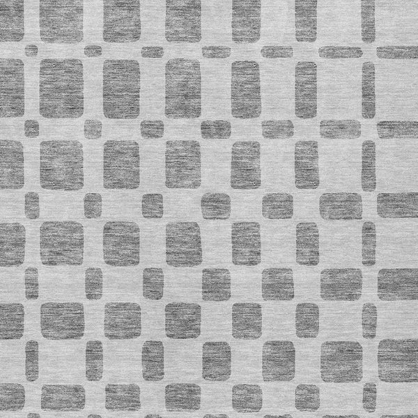 Homeroots 3' Artichoke Green Geometric Indoor Outdoor Area Rug - Stylish, Washable, And Durable For Any Space 5' X 8' Polyester 591106