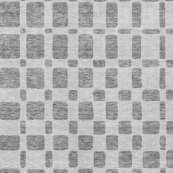 Homeroots 3' Artichoke Green Geometric Indoor Outdoor Area Rug - Stylish, Washable, And Durable For Any Space 8' X 10' Polyester 591108