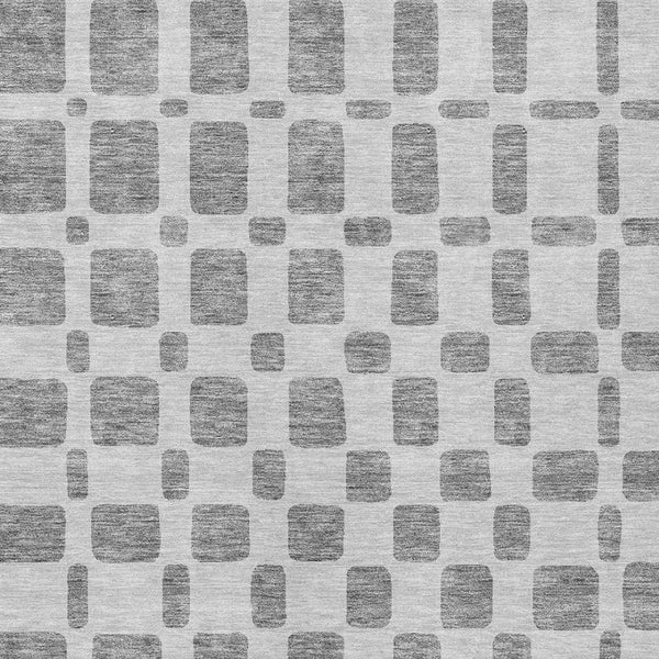 Homeroots 3' Artichoke Green Geometric Indoor Outdoor Area Rug - Stylish, Washable, And Durable For Any Space 9' X 12' Polyester 591109