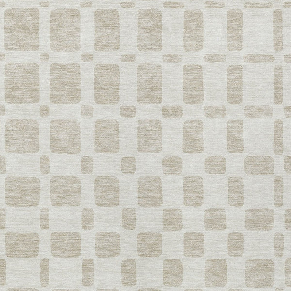 Homeroots 3' Artichoke Green Geometric Indoor Outdoor Area Rug - Stylish, Washable, And Durable For Any Space 3' X 5' Polyester 591111