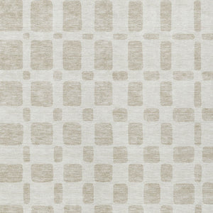 Homeroots 3' Artichoke Green Geometric Indoor Outdoor Area Rug - Stylish, Washable, And Durable For Any Space 5' X 8' Polyester 591112