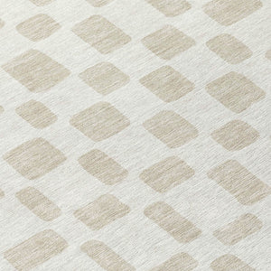 Homeroots 3' Artichoke Green Geometric Indoor Outdoor Area Rug - Stylish, Washable, And Durable For Any Space 8' Round Polyester 591113