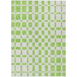 HomeRoots 9' Vibrant Lime Green And Ivory Geometric Area Rug - Stylish Indoor/Outdoor Comfort For Any Space 9' X 12' 591121