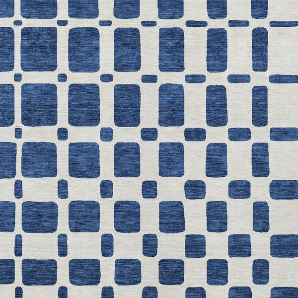 Homeroots 3' Artichoke Green Geometric Indoor Outdoor Area Rug - Stylish, Washable, And Durable For Any Space 5' X 8' Polyester 591124