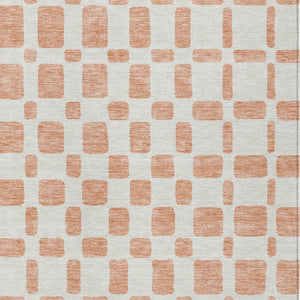 Homeroots 3' Artichoke Green Geometric Indoor Outdoor Area Rug - Stylish, Washable, And Durable For Any Space 8' X 10' Polyester 591132