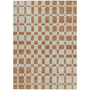 Homeroots 3' Artichoke Green Geometric Indoor Outdoor Area Rug - Stylish, Washable, And Durable For Any Space 8' X 10' Polyester 591162