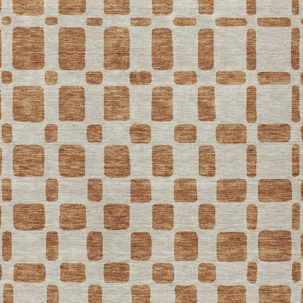 Homeroots 3' Artichoke Green Geometric Indoor Outdoor Area Rug - Stylish, Washable, And Durable For Any Space 9' X 12' Polyester 591163