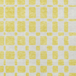 Homeroots 3' Artichoke Green Geometric Indoor Outdoor Area Rug - Stylish, Washable, And Durable For Any Space 3' X 5' Polyester 591165