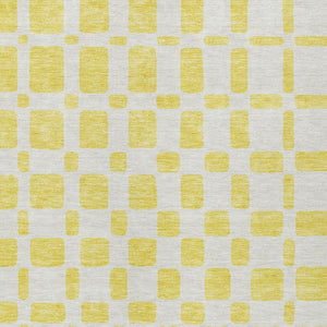 Homeroots 3' Artichoke Green Geometric Indoor Outdoor Area Rug - Stylish, Washable, And Durable For Any Space 9' X 12' Polyester 591169