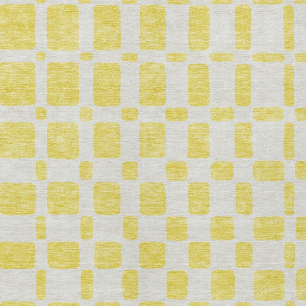 Homeroots 3' Artichoke Green Geometric Indoor Outdoor Area Rug - Stylish, Washable, And Durable For Any Space 10' X 14' Polyester 591170