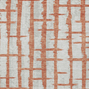 Homeroots 3' Stylish Artichoke Green & Gray Striped Washable Area Rug For Indoor And Outdoor Spaces 3' X 5' Polyester 591189