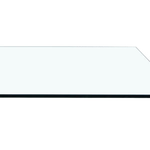 English Elm Table Modern Luxurious Transparent Glass Dining Set With 8 Dark Gray Pu Chairs & Gold Legs W1151S02592-GIGA