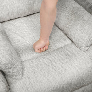 English Elm Modern Swivel Glider Recliner Chair with 360° Rotation, Plush Microfiber Upholstery & Pillows for Nursery Living Room Comfort Beige 33 L x 32.5 W x 26 H B011P395821