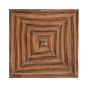 Butler Specialty Butler Marikit 13" W Square Side Table With Unique Arorog Inlay & Hourglass Base For Any Space Brown Gmelina Solids,Arorog Inlay,Kabibi Shell,Plywood 5912070-butler