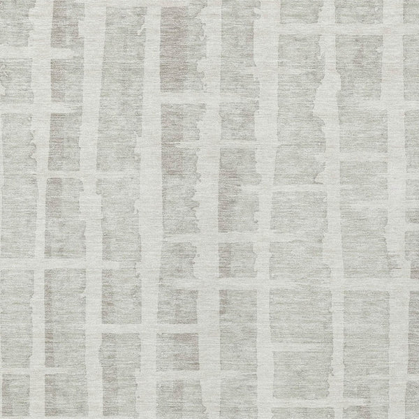 Homeroots 3' Stylish Artichoke Green & Gray Striped Washable Area Rug For Indoor And Outdoor Spaces 8' X 10' Polyester 591210