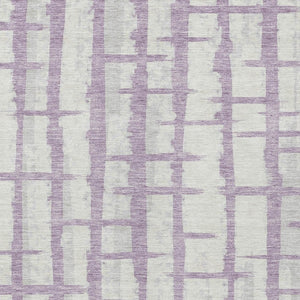 Homeroots 3' Stylish Artichoke Green & Gray Striped Washable Area Rug For Indoor And Outdoor Spaces 5' X 8' Polyester 591214