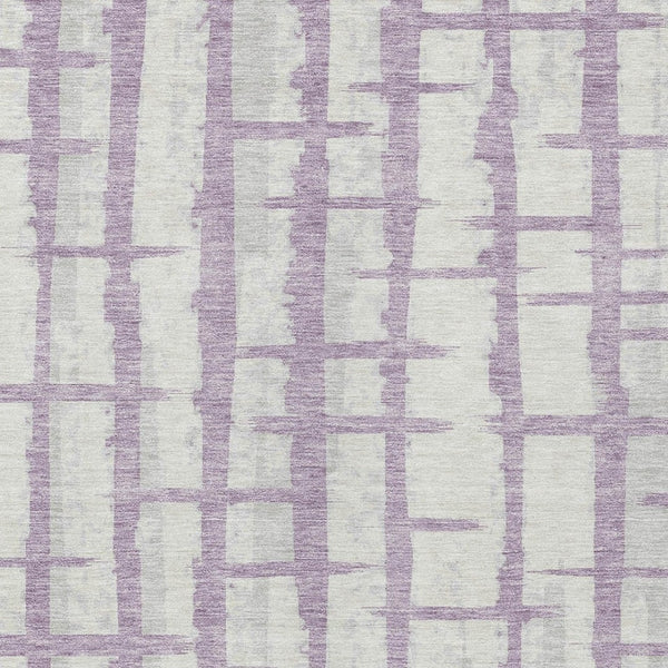 Homeroots 3' Stylish Artichoke Green & Gray Striped Washable Area Rug For Indoor And Outdoor Spaces 5' X 8' Polyester 591214